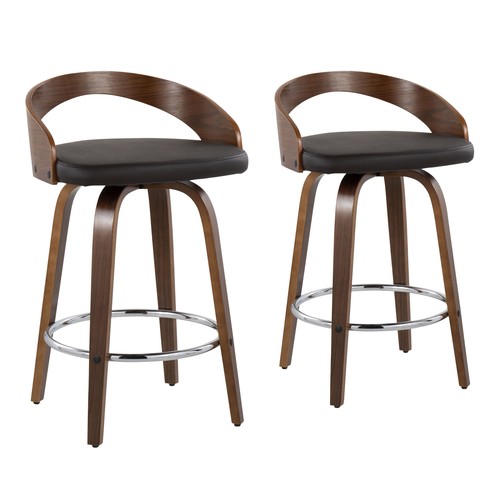 Grotto 24" Fixed Height Counter Stool - Set Of 2